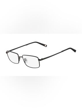 Men's Matte Black Metal Rim Glasses - Slim Lightweight Frame